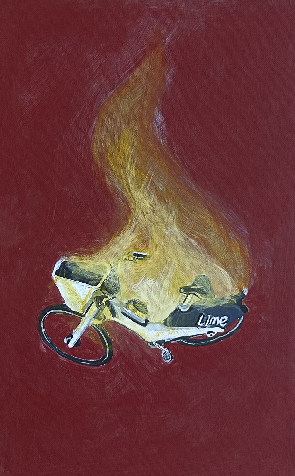Lime Bikes on Fire