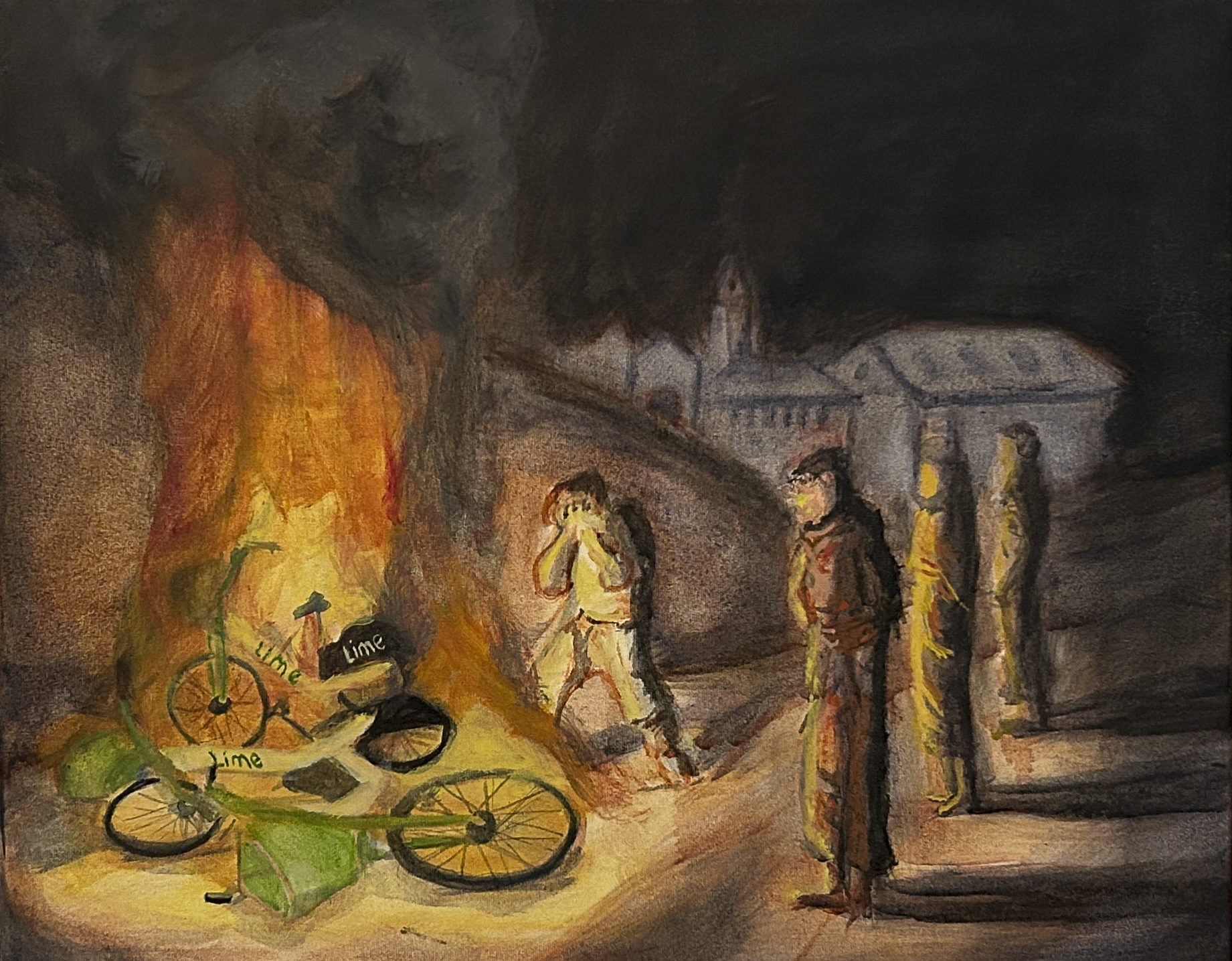 Lime Bikes on Fire 3